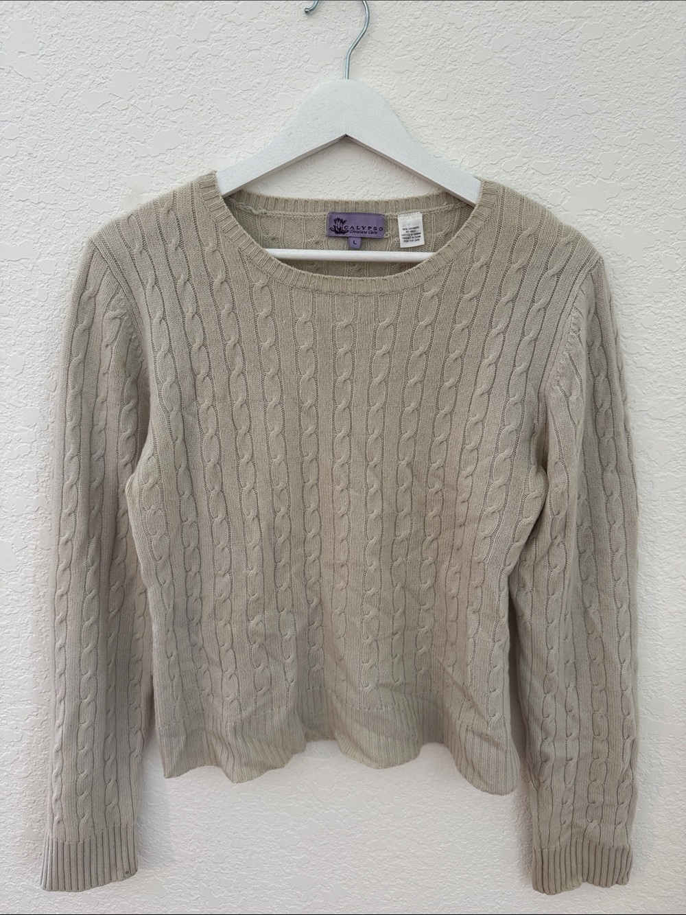 Calypso Cashmere Cable Knit Sweater